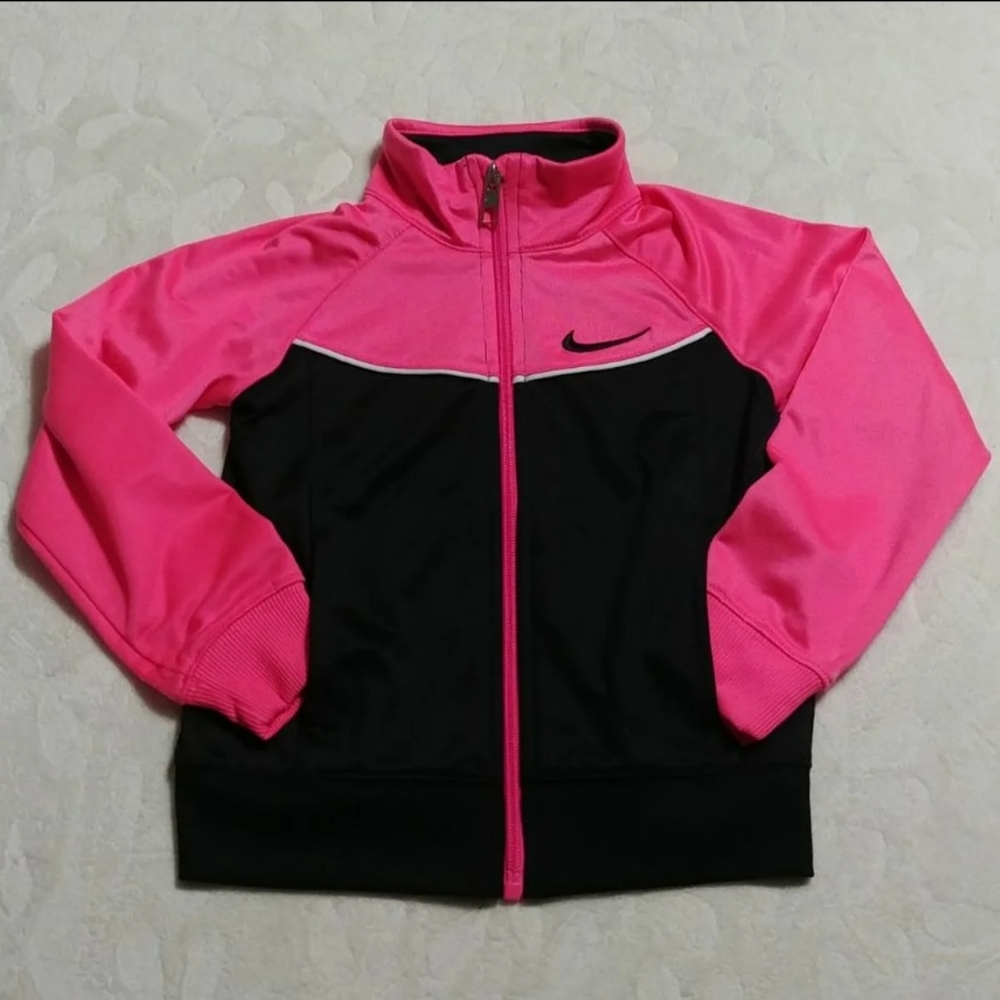 Nike zip track athletic lightweight jacket pockets